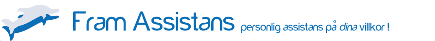 Logo Fram Assistans: Personlig Assistans i V�ster�s enligt LSS och LASS.